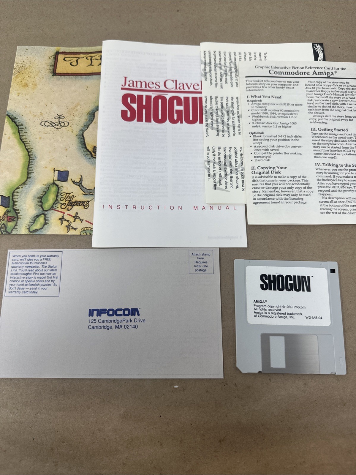 James Clavell’s Shogun Infocom Vintage Amiga PC Adventure Game