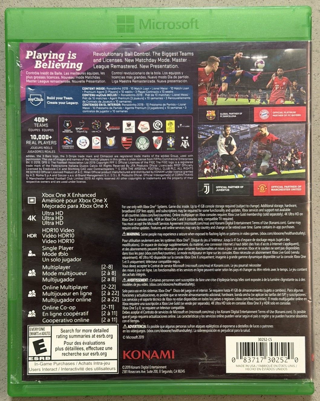 eFootball Pro Evolution Soccer 2020 – Microsoft Xbox One, 2019