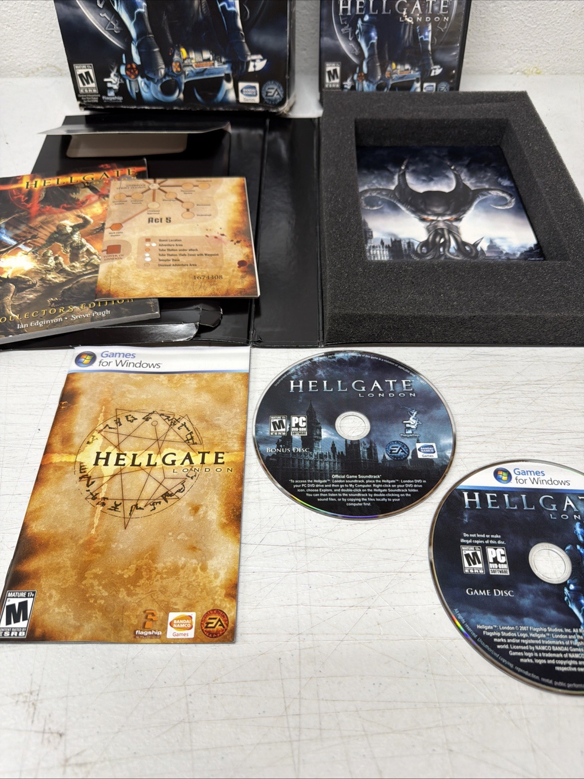 Hellgate: London Collector’s Edition (PC Big Box) Bonus Disc, CIB, Tested