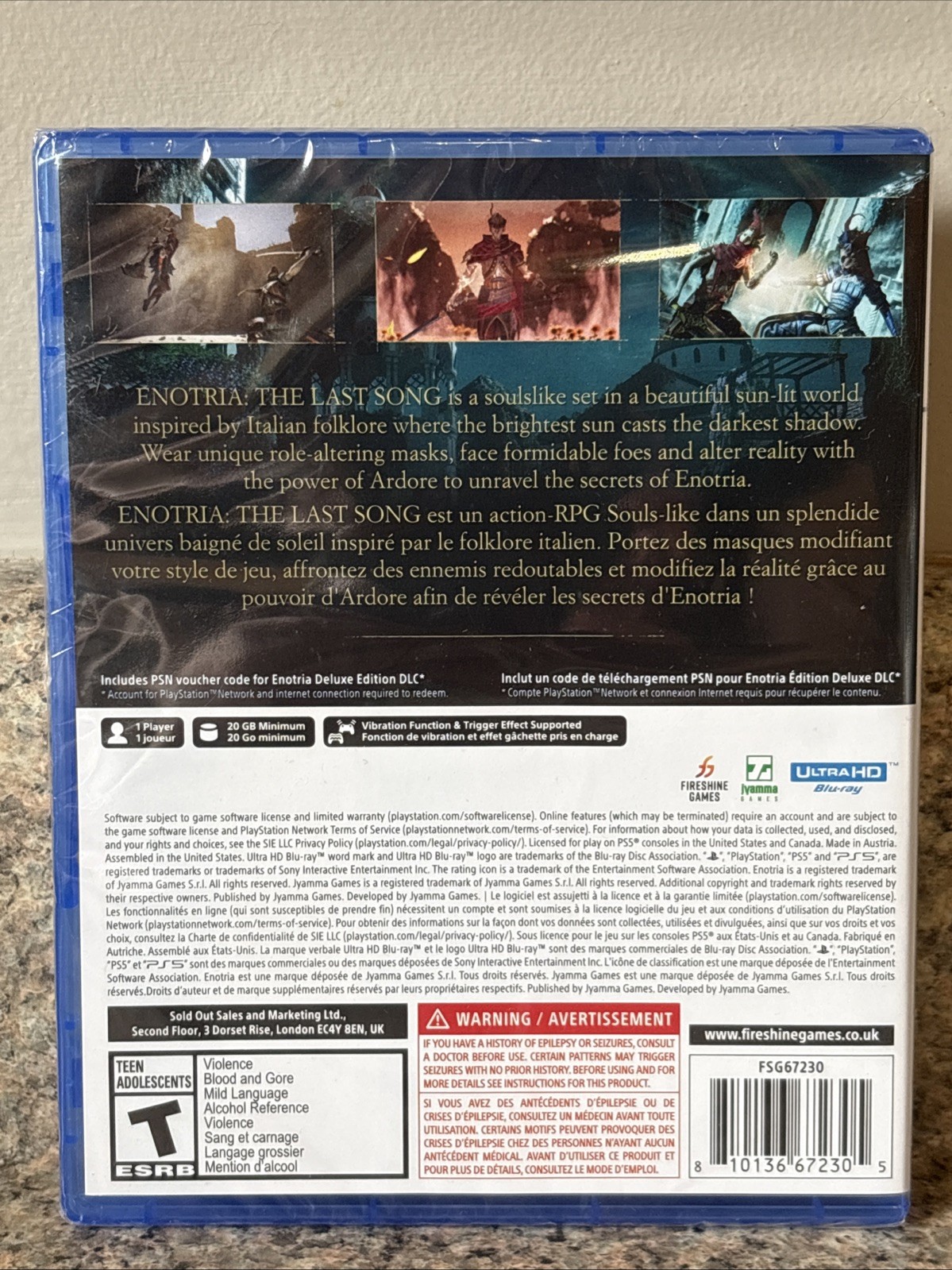 Enotria: The Last Song – Deluxe Edition (PS5) – RARE & Sold Out NA ESRB Copy!