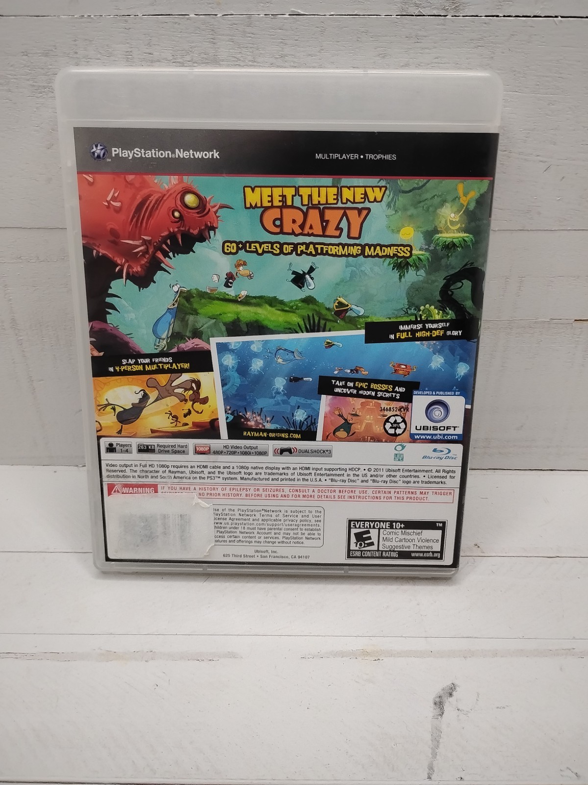 Rayman Origins (Sony PlayStation 3, 2011) Nice…. Rated E.
