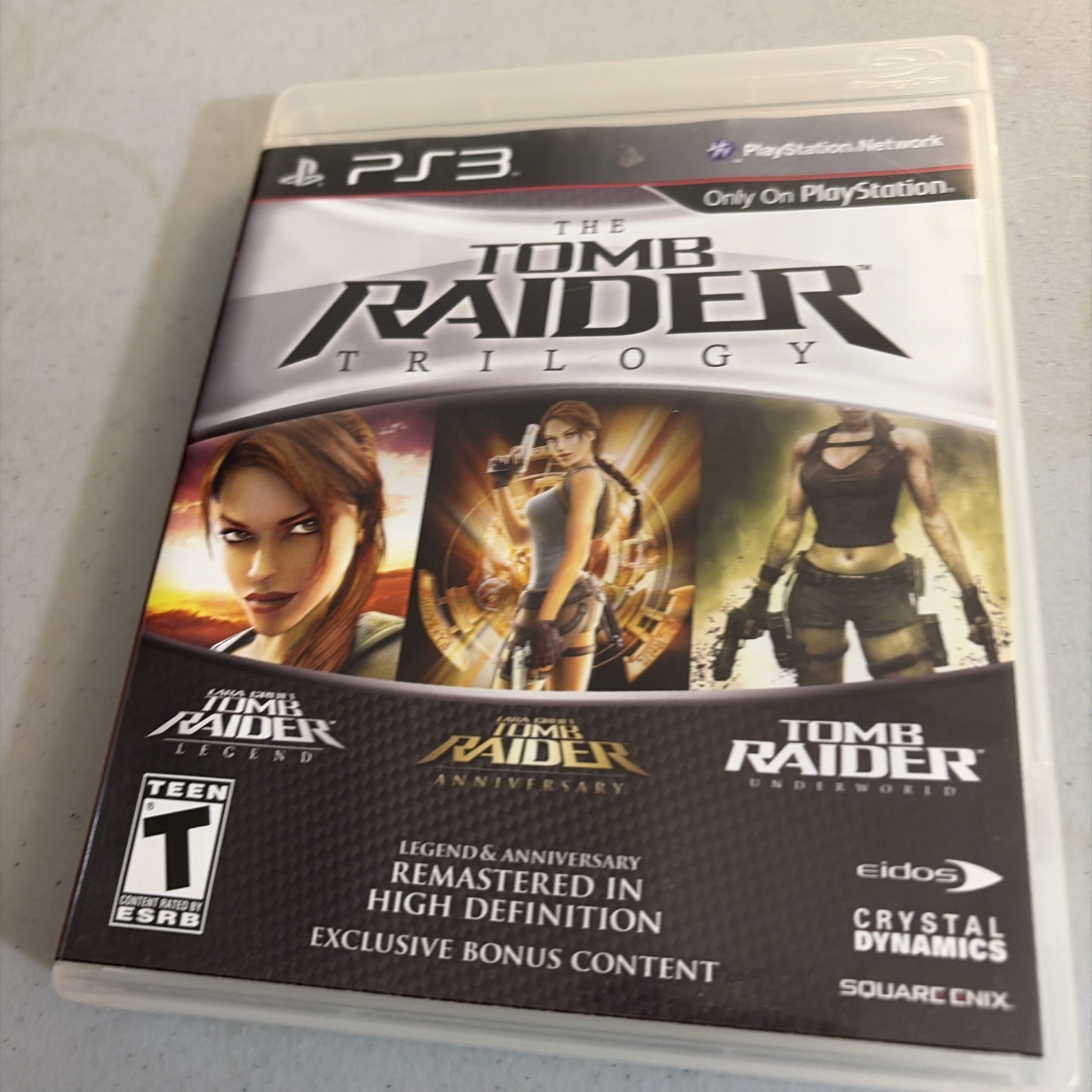 The Tomb Raider Trilogy Sony PlayStation 3, 2011, Complete in Box.