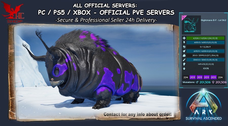 Ark Survival Ascended PC/PS5/XBOX PVE 🐲 Rock Drake 🐲 100% Imprinted