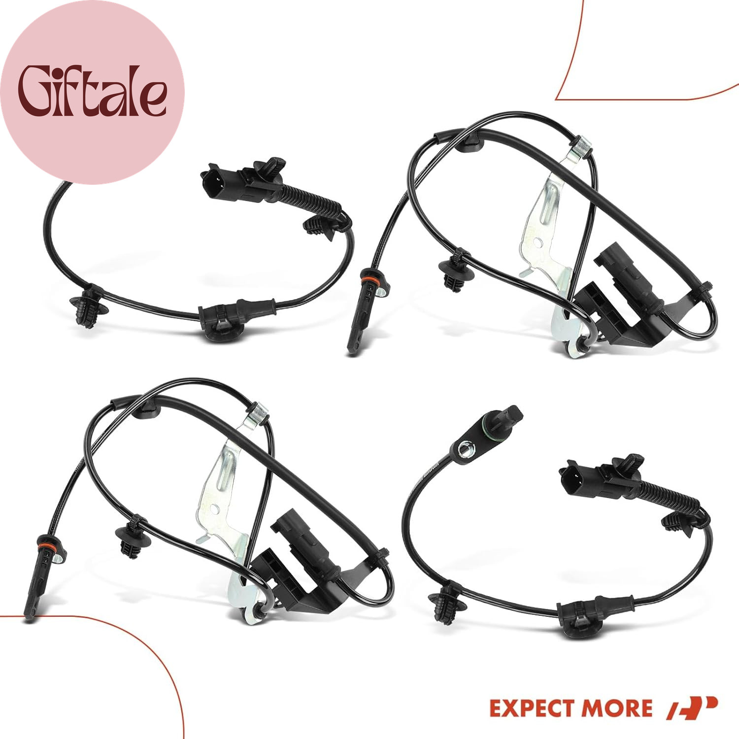 4PC Set Front & Rear ABS Wheel Speed Sensor Compatible with Ford Models – Ranger