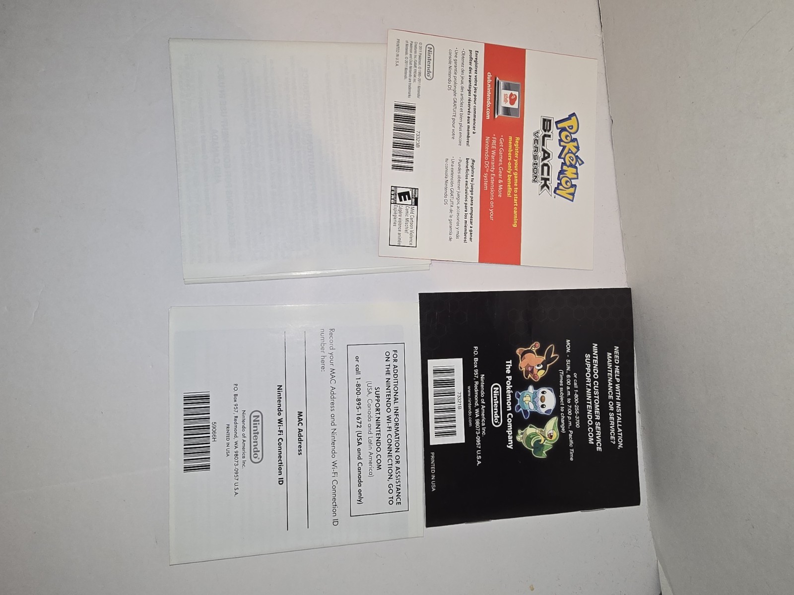 Pokemon Black Version – Nintendo DS – CIB Case Manual/Inserts Cart – AUTHENTIC