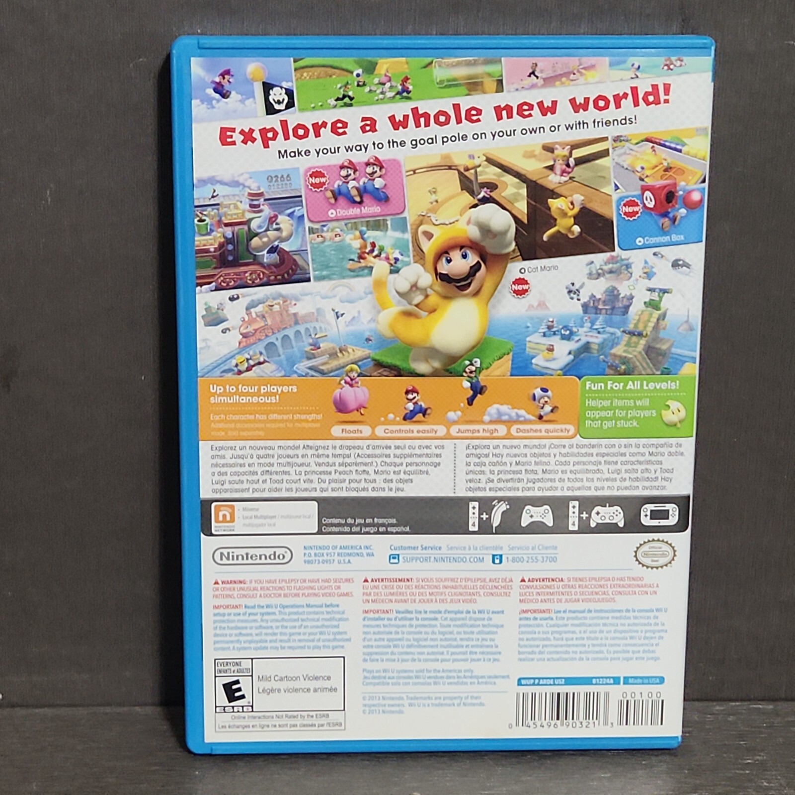Super Mario 3D World Wii U Game CIB Nintendo