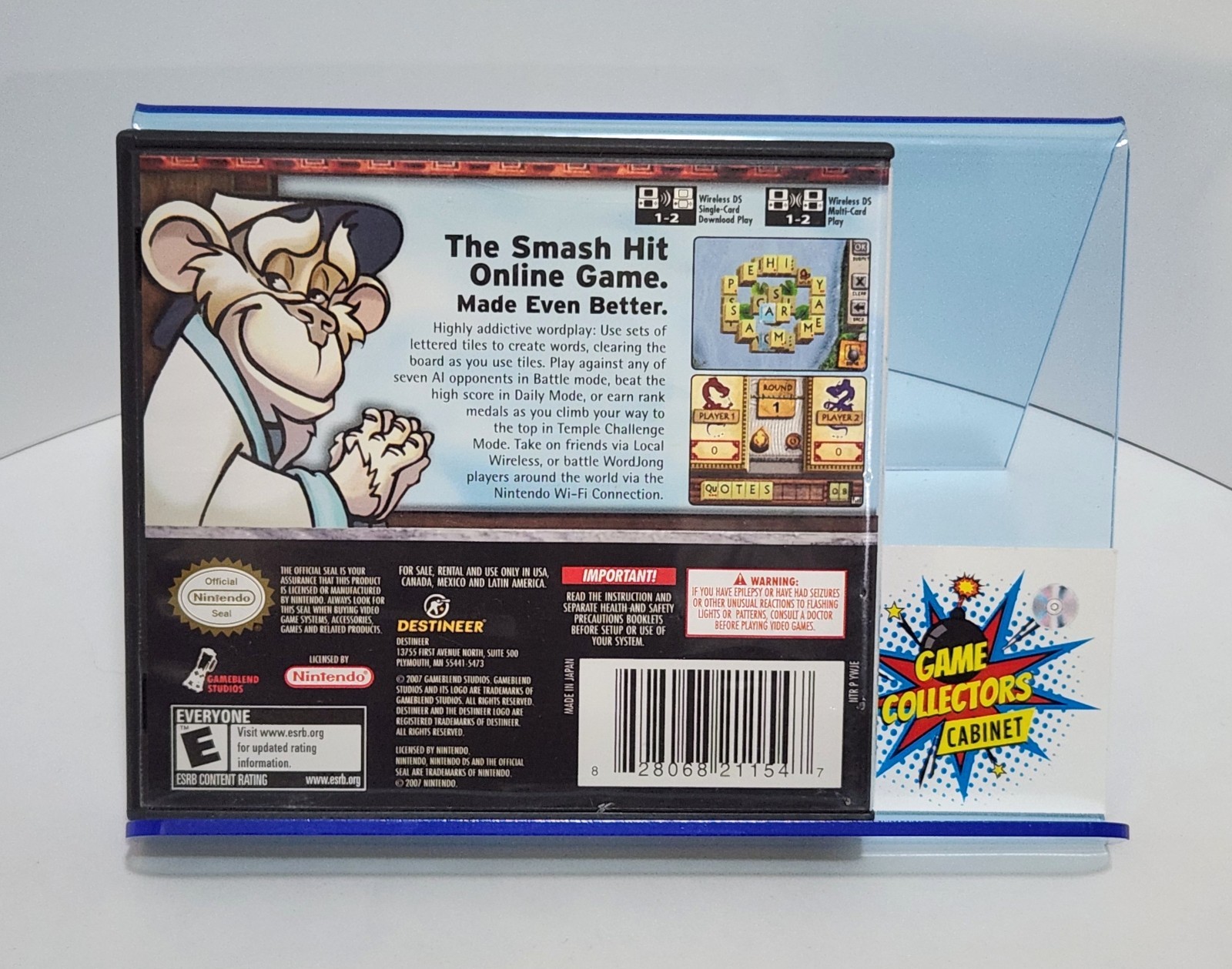 WordJong (Nintendo DS, 2007) Game CIB Complete Tested Word Jong Retro