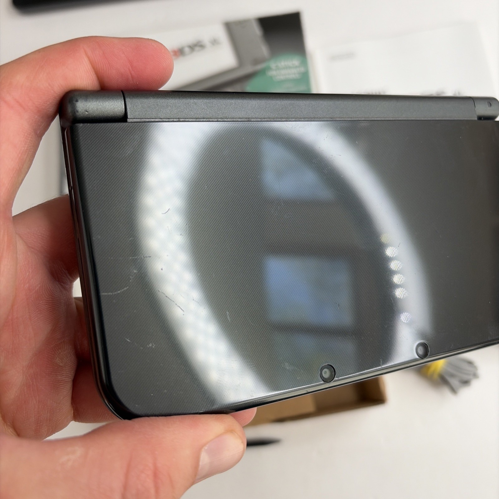 Nice! Nintendo New 3DS XL Black Complete Box W Charger Stylus US Model