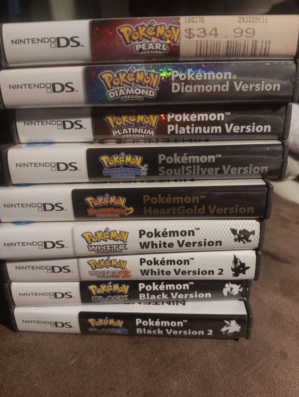 Nintendo DS Pokemon Game Lot