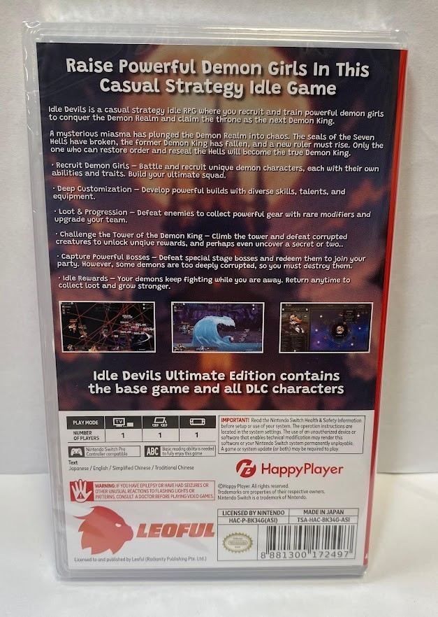 Idle Devils [Ultimate Edition] (Multi-Language) Switch New Game (2026 Strategy)