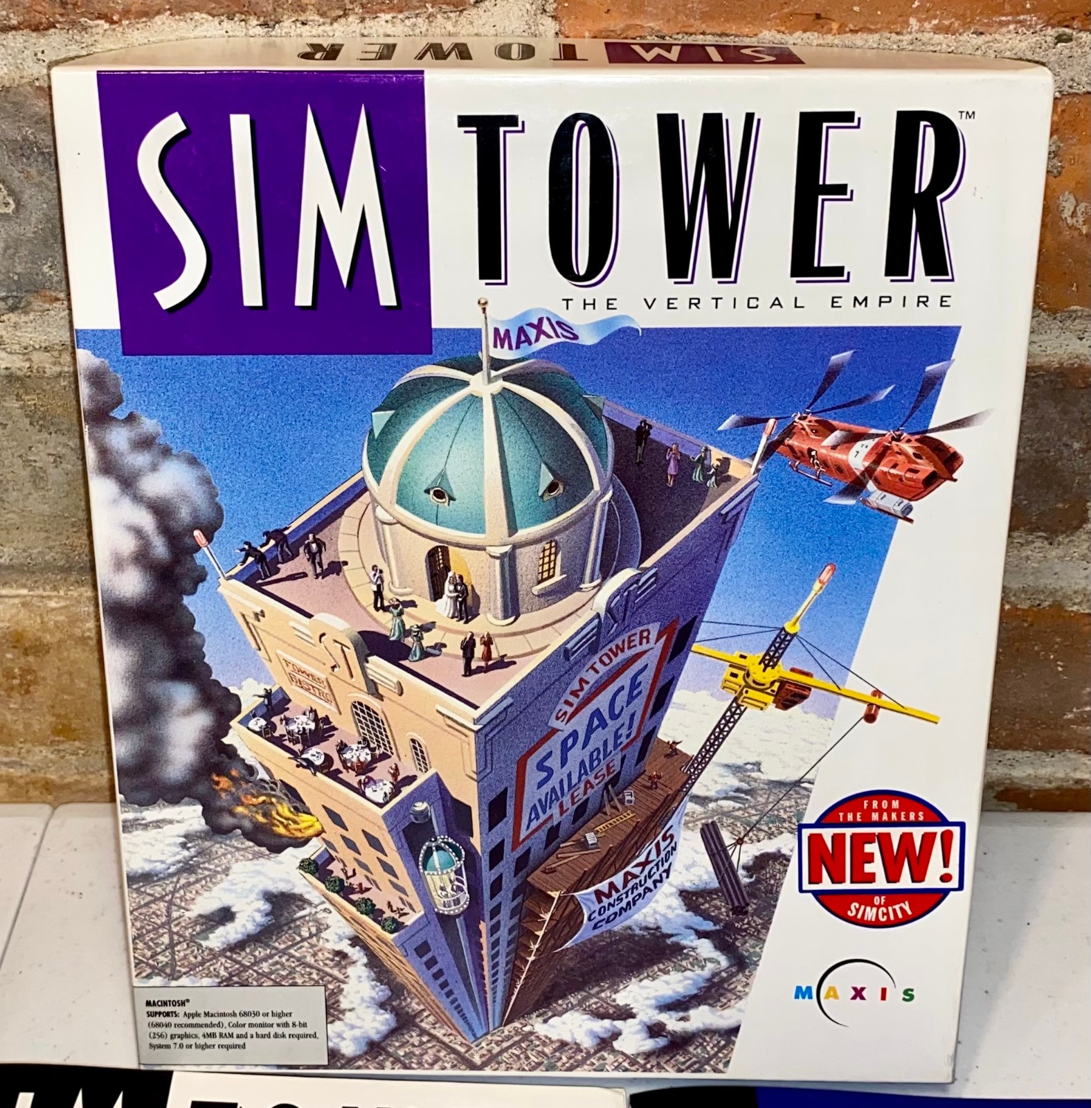 Sim Tower [2x 3.5″ floppy disks] for Macintosh Used but Complete