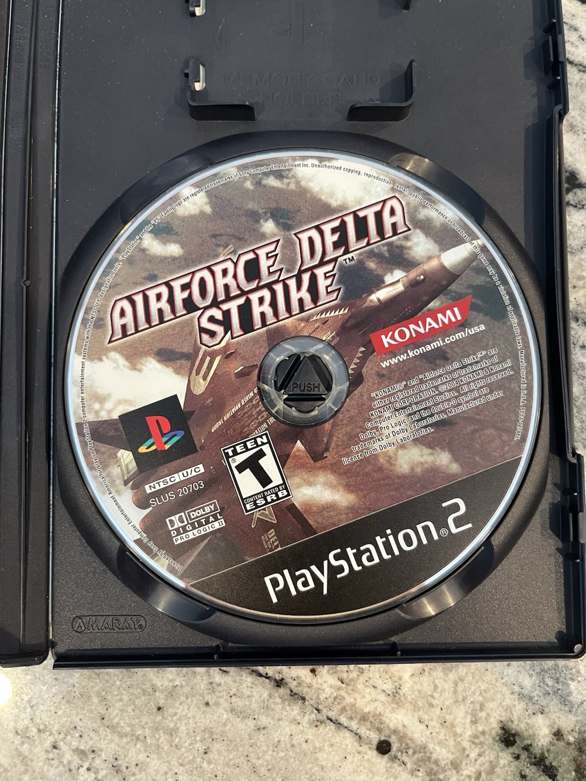 Konami Airforce Delta Strike Sony PlayStation 2 2004 No Manual