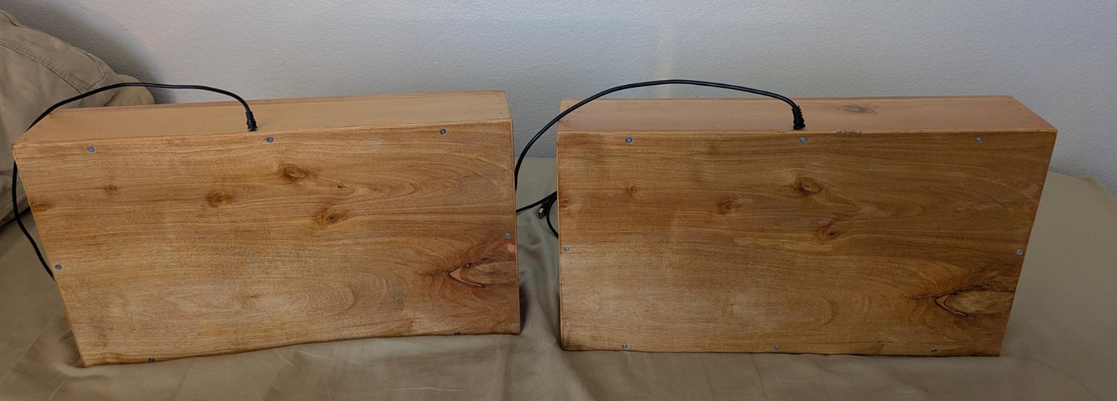 2X Custom Wood Arcade Sticks – Heavy Duty USB Fightsticks for Retro Gaming