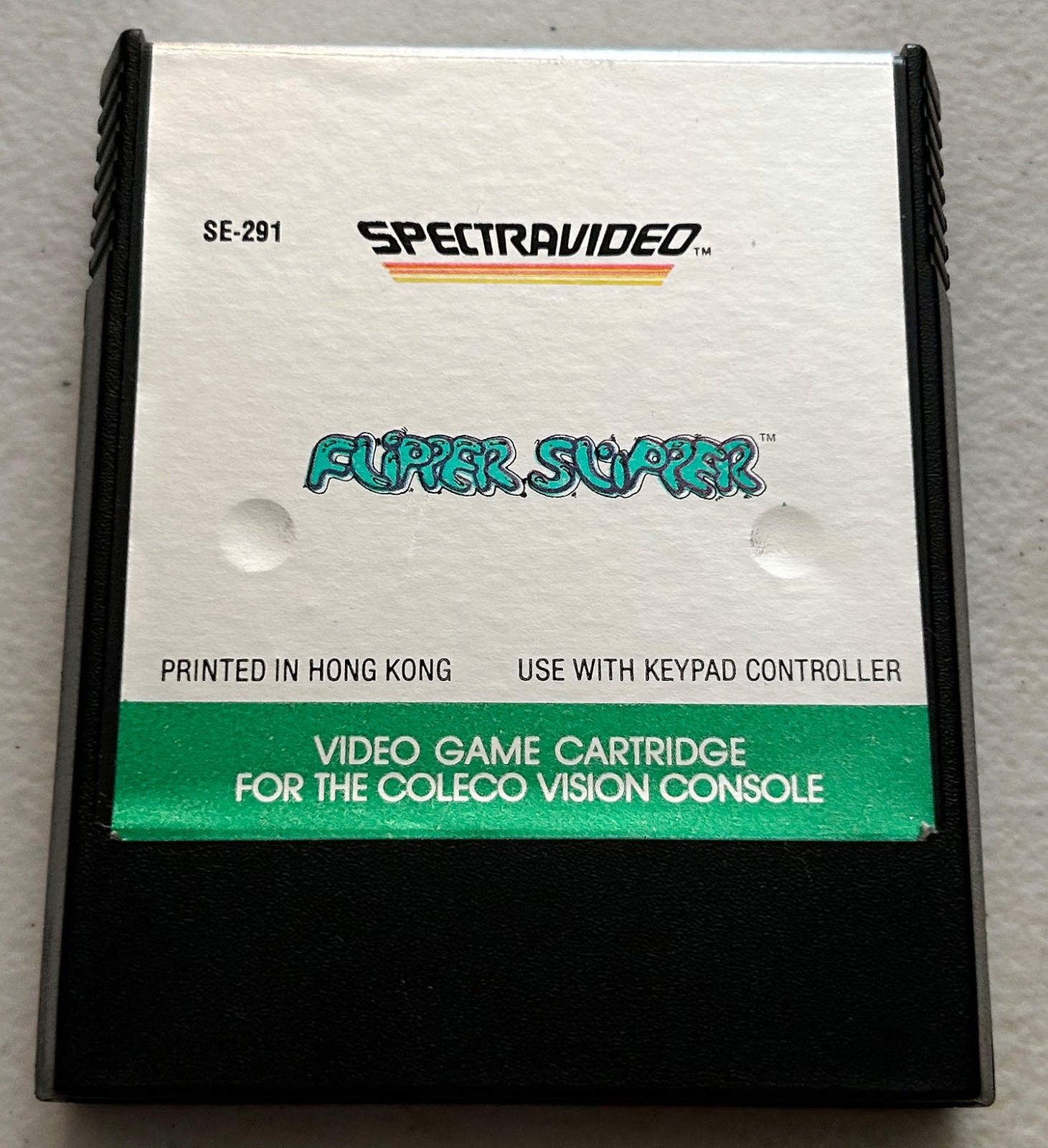 Flipper Slipper game cartridge for Colecovision Coleco Vision CLEAN & TESTED