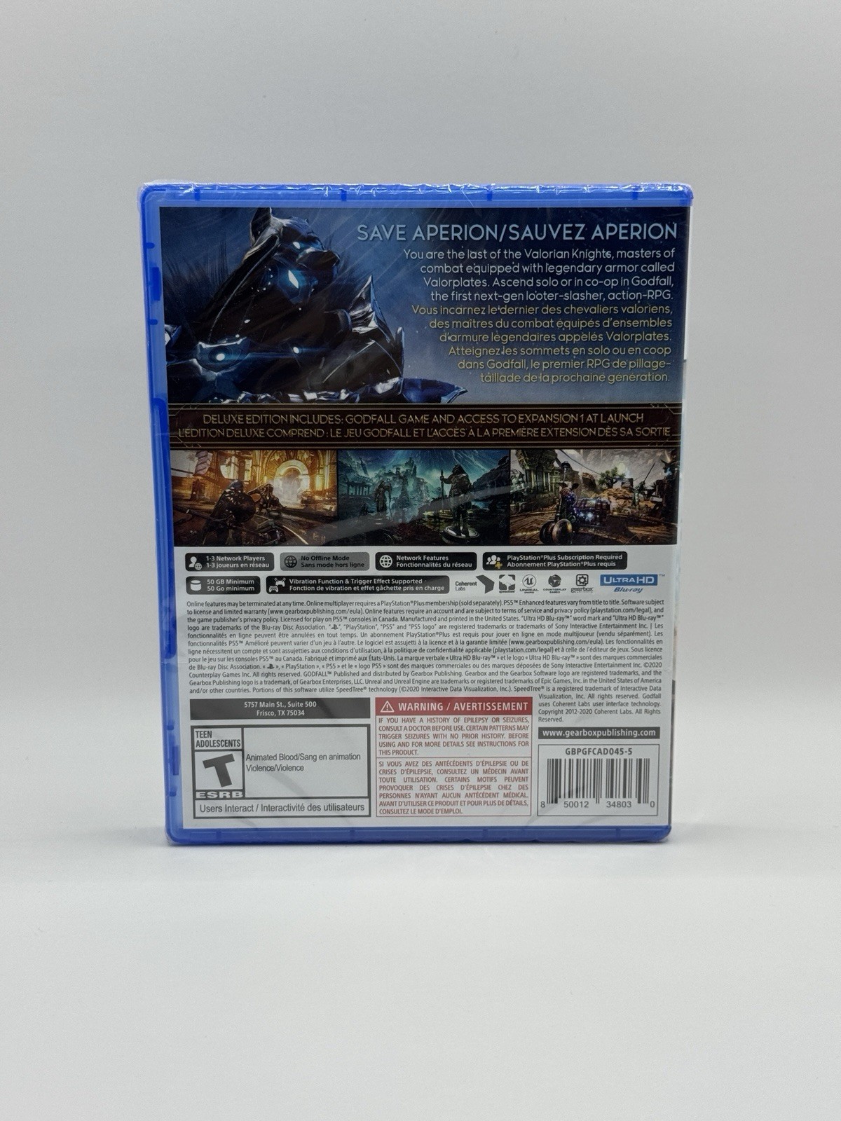 Godfall PS5 PlayStation 5 – BRAND NEW AND FACTORY SEALED