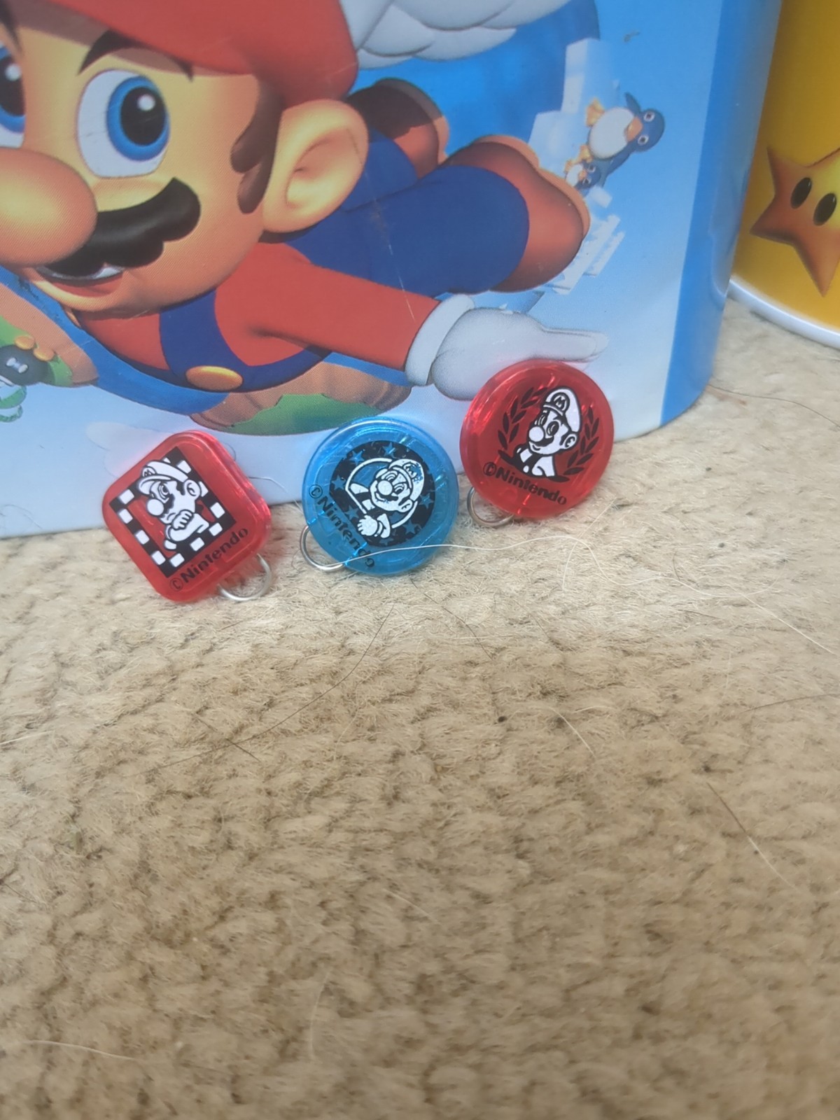 SUPER MARIO 64 Prizes Rare Japan Toys Promo Pins Rare N64 Metal Figures COMPLETE