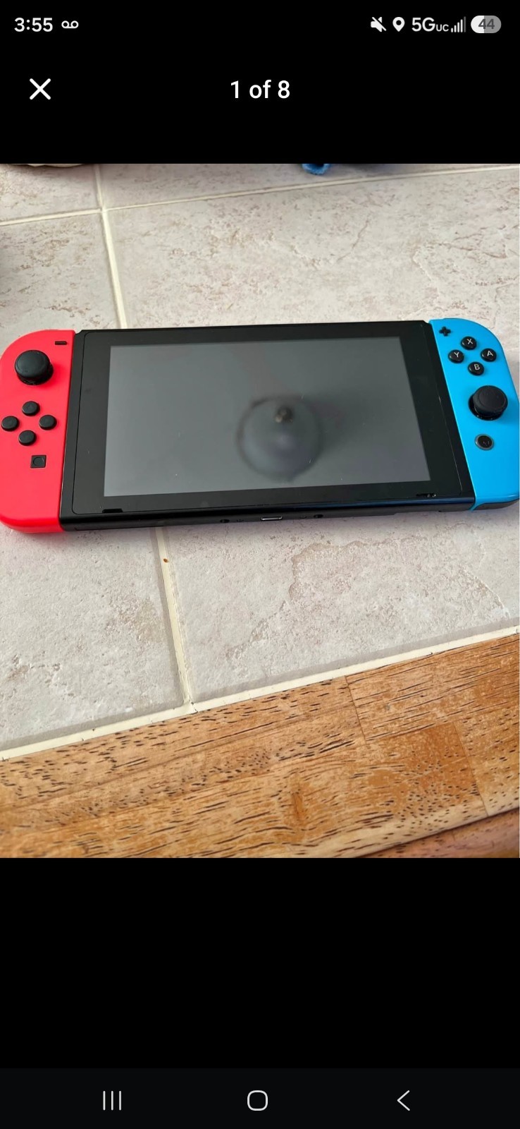 Nintendo Switch Console Red/Blue Joy-Con Case Headset 2 Games Crash/PvZ
