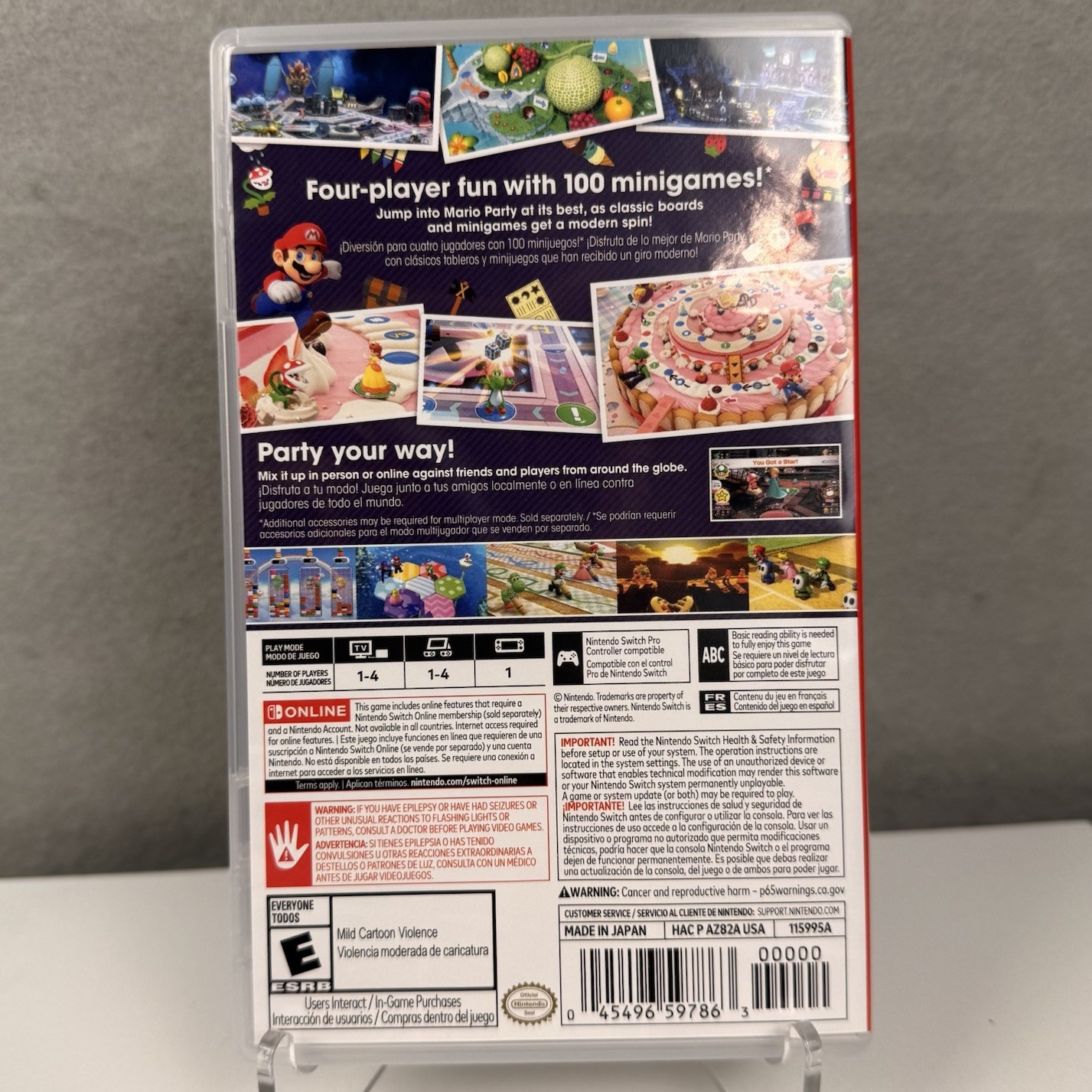 Mario Party Superstars Nintendo Switch Game Complete Tested Clean