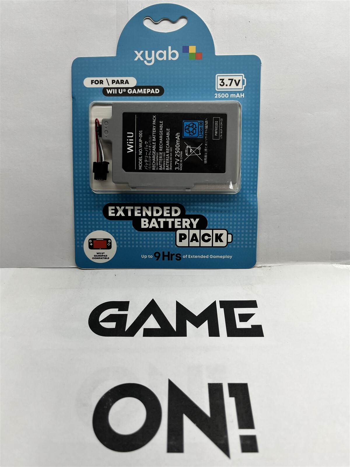 New Nintendo Wii U Gamepad 2500mAh 3.7V Rechargeable Extended Battery Pack