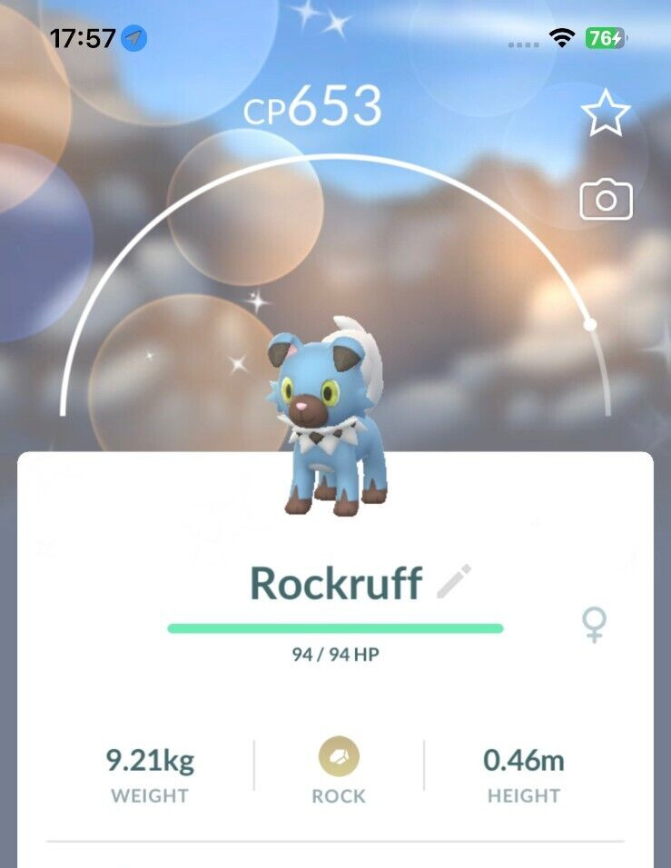 Shiny Rockruff – Can evolve Lycanroc ( Dusk Form ) – PTCs – Read description