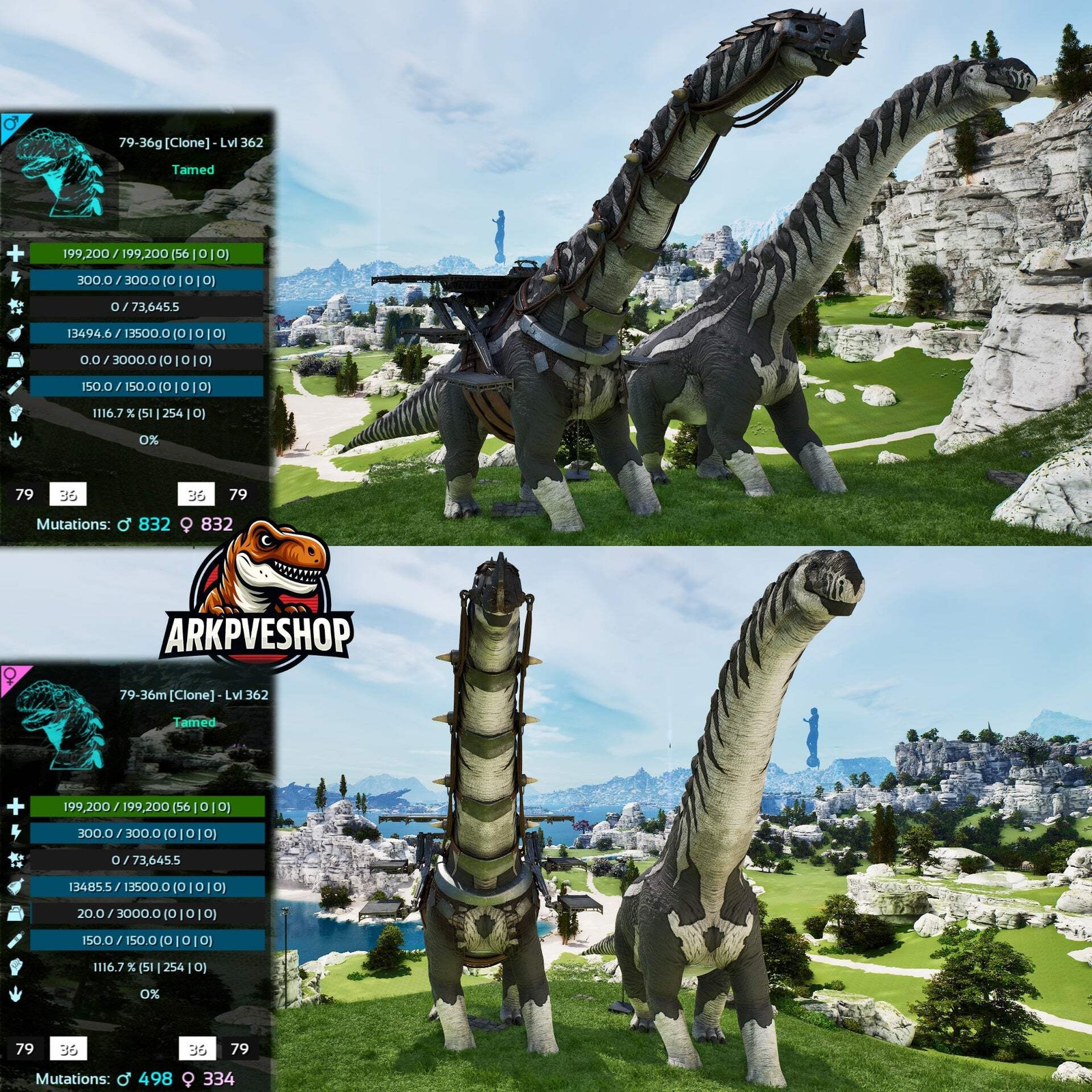 ASA PVE 🦖ARK Survival Ascended Dreadnoughtus Dreadno 362Lvl