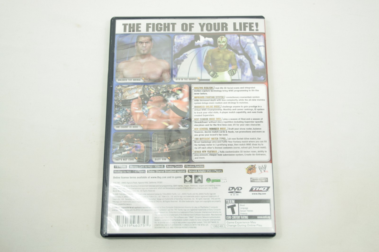 WWE Smackdown vs Raw 2006 PS2 CIB Sony PlayStation 2 Complete with Manual Tested