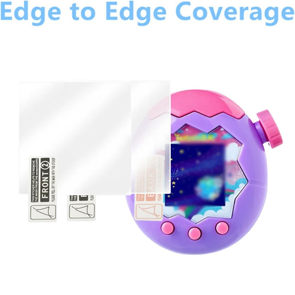 For Tamagotchi Paradise Square Screen Protector White Clear Full Display Cover