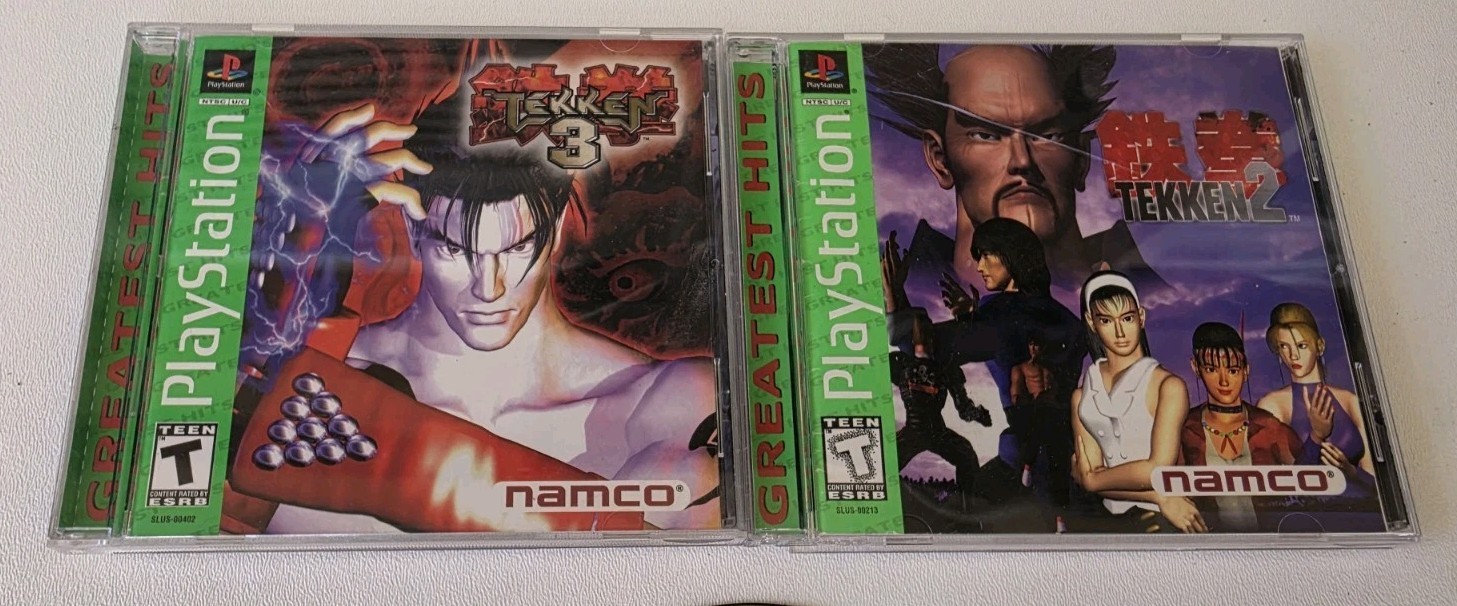 Sony PlayStation PS1 Tekken 1, 2, 3 Greatest hits Trilogy