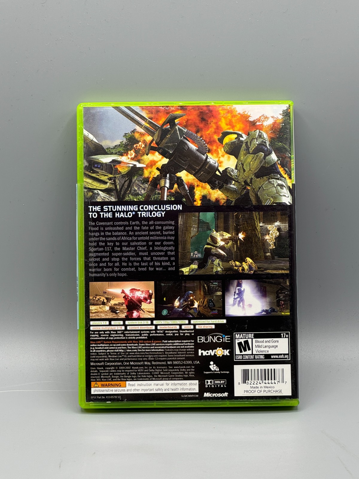 Halo 3 Microsoft Xbox 360 Employee Store Sticker Sealed New Authentic