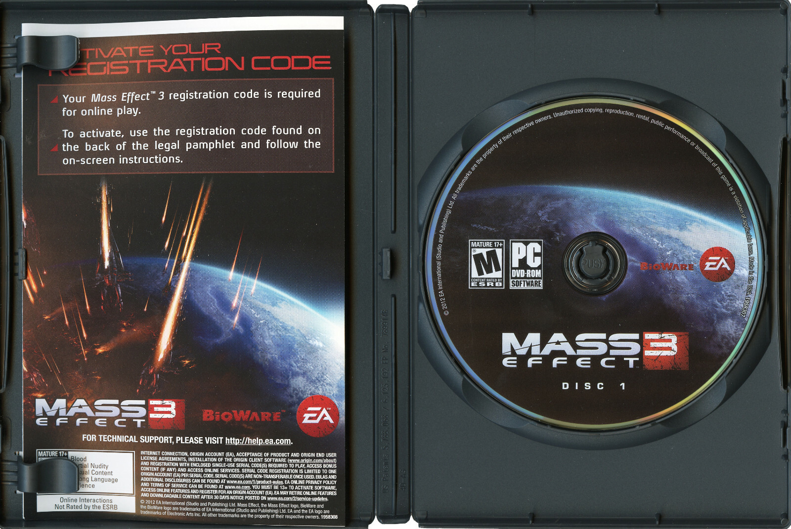 Mass Effect 3 (PC, 2012) action role-playing computer video game by BioWare