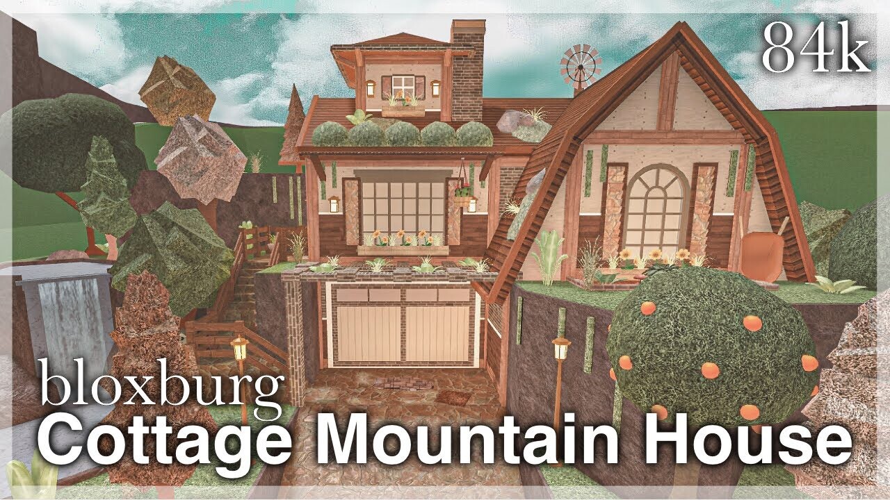 COTTAGE MOUNTAIN HOUSE BLOXBURG.CHECK DESCRIP.FAST BUILDER FOR AFFORDABLE PRICE