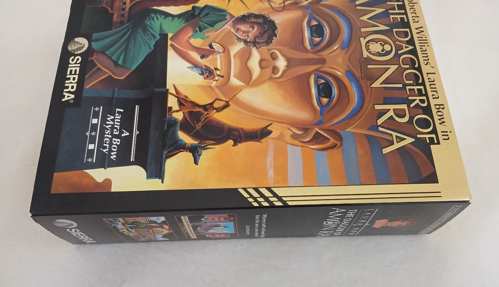 Vintage 1992 Sierra Dagger of Amon Ra Big Box PC 3.5 disk Complete VG