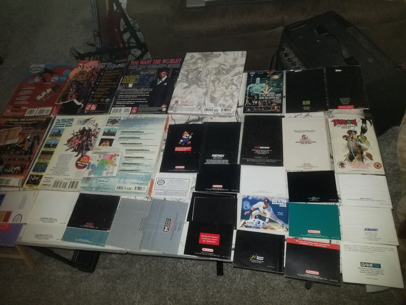 Lot of Video Game Manuals, Strategy Guides, and User books multiple platform!!