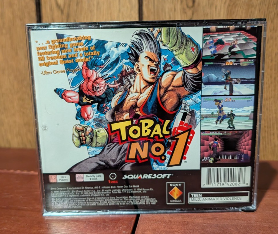 Tobal No. 1 (Sony PlayStation 1, 1996) Complete w/ Bonus Disc