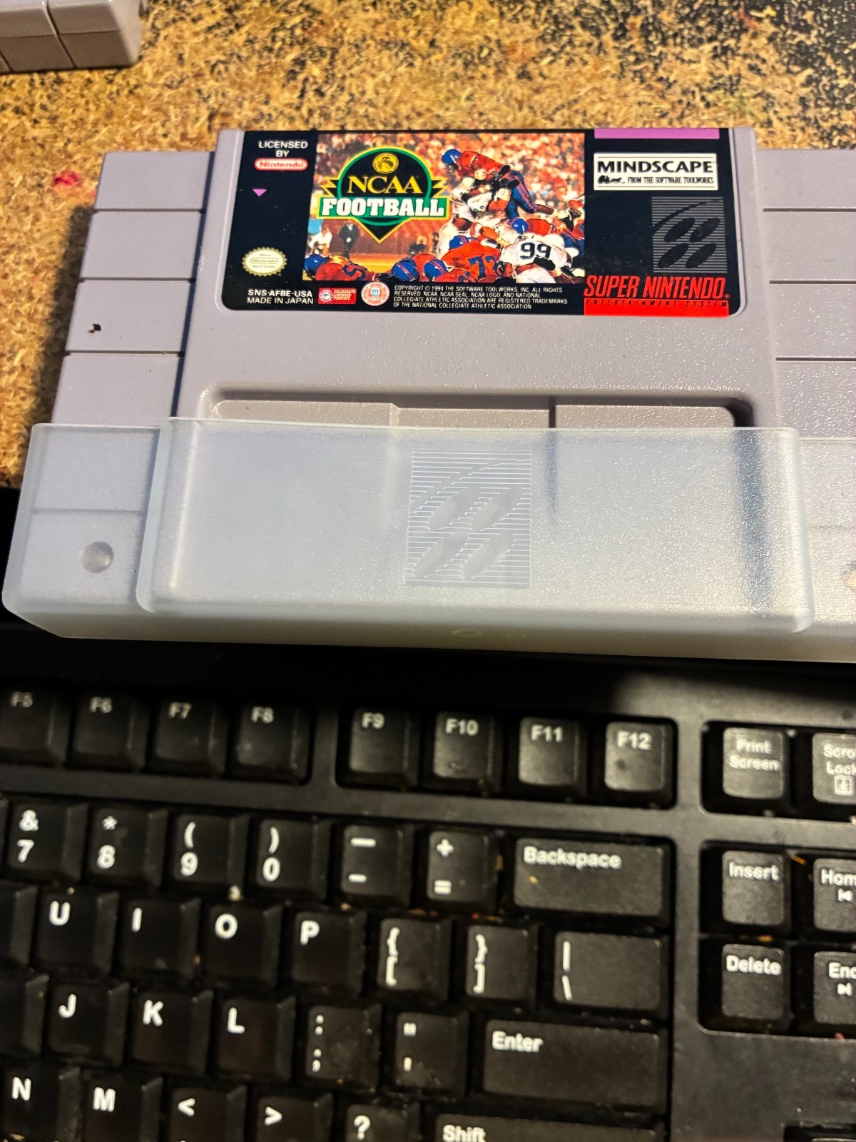 NCAA FOOTBALL GAME ~ SUPER NINTENDO ~ CLEAN AND TESTED
