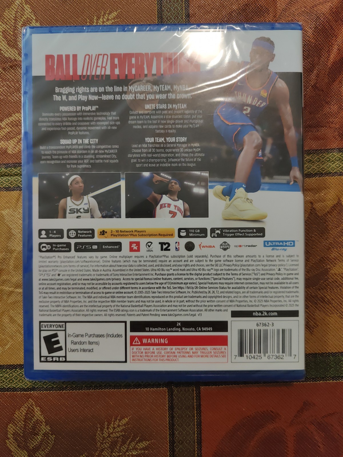 NBA 2K26 PS5 Sony PlayStation 5 2k ESRB New Factory Sealed