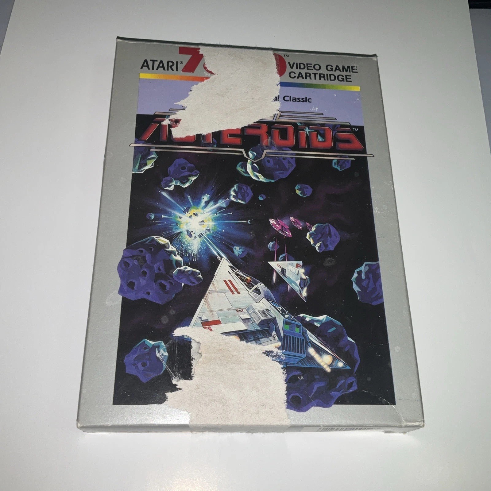 Asteroids (Atari 7800, 1986) Complete CIB Authentic