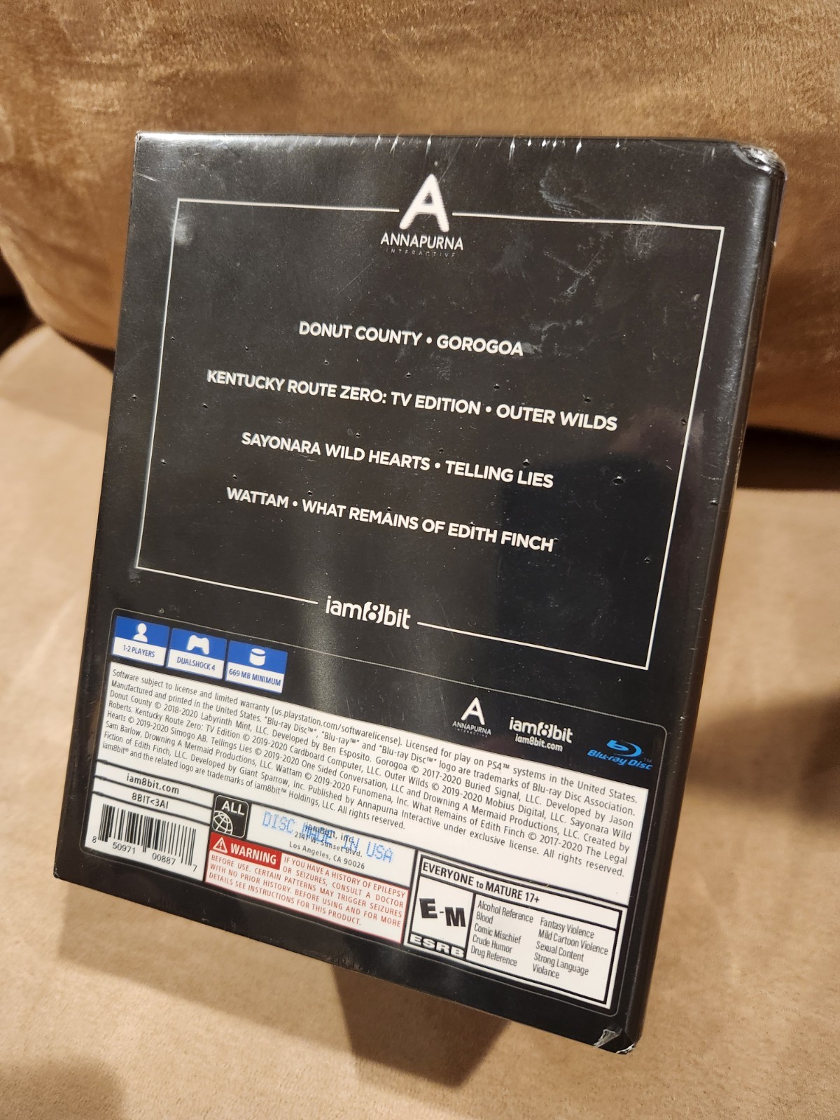Annapurna Interactive: Deluxe Limited Edition PS4 iam8bit Sealed Box Set NEW