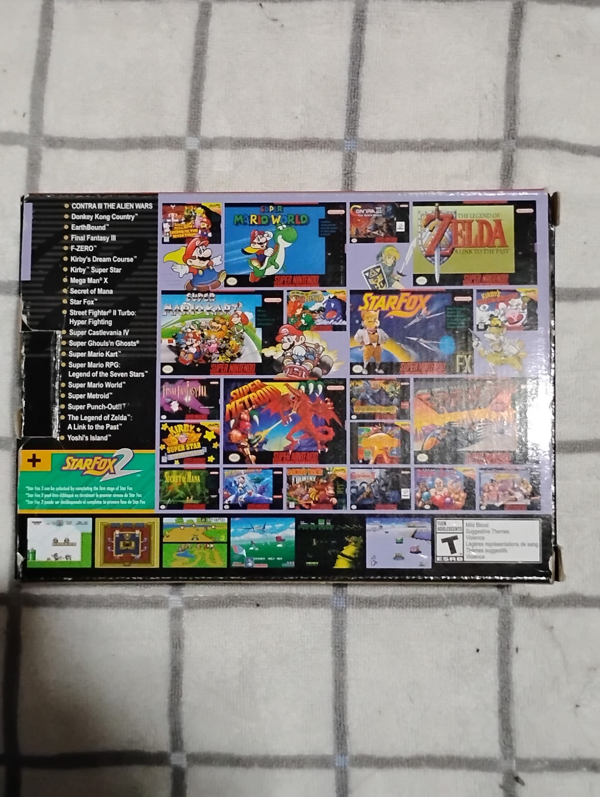 SNES Mini/ Classic w controllers, console & poster