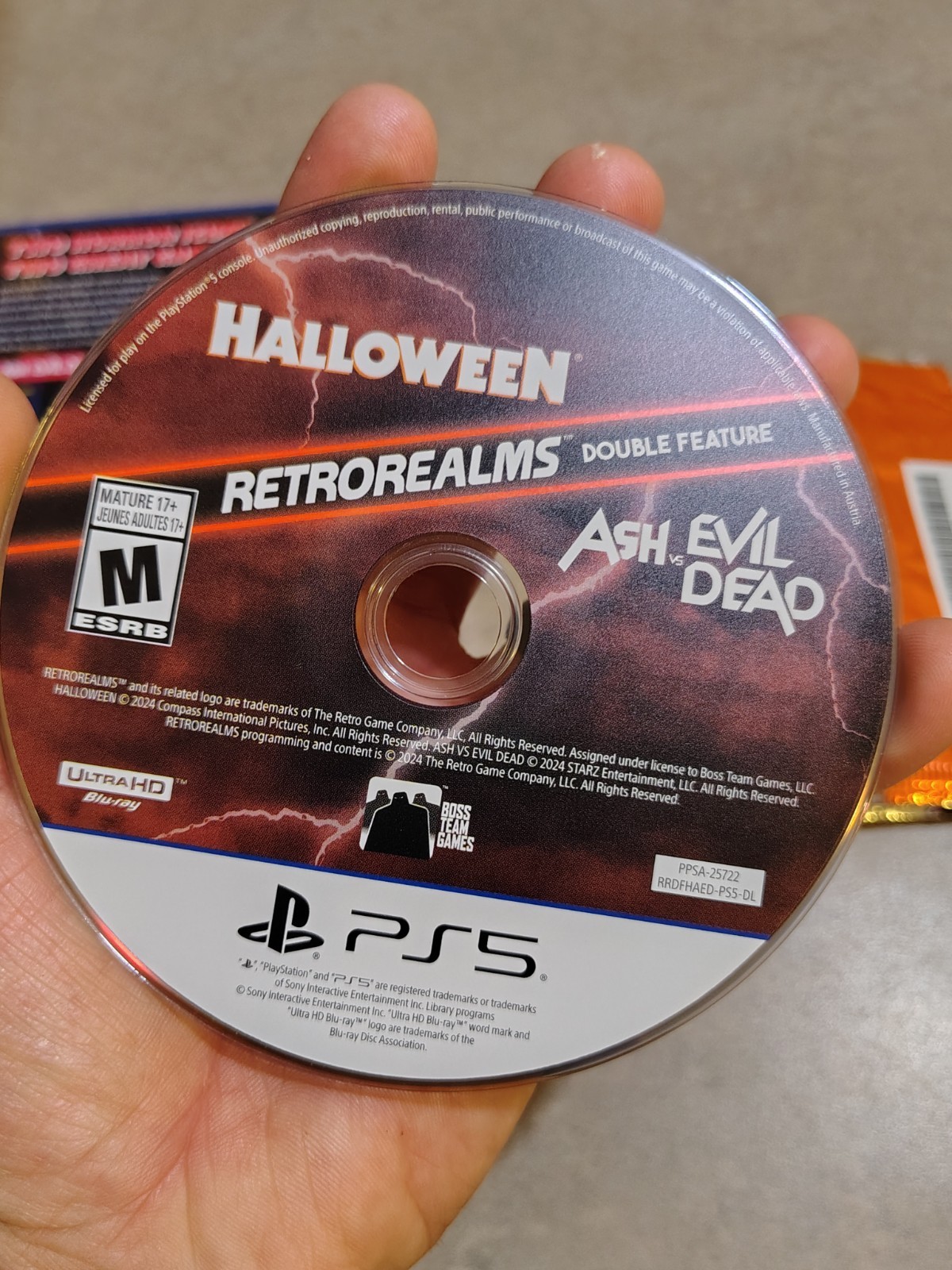 PS5 RetroRealms Halloween & Ash vs Evil Dead – Complete Authentic Tested W/Cards