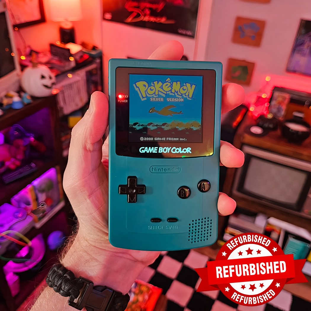 Nintendo PKM Game Boy Color Console Handheld System Cleaned Tested Case Reneweds