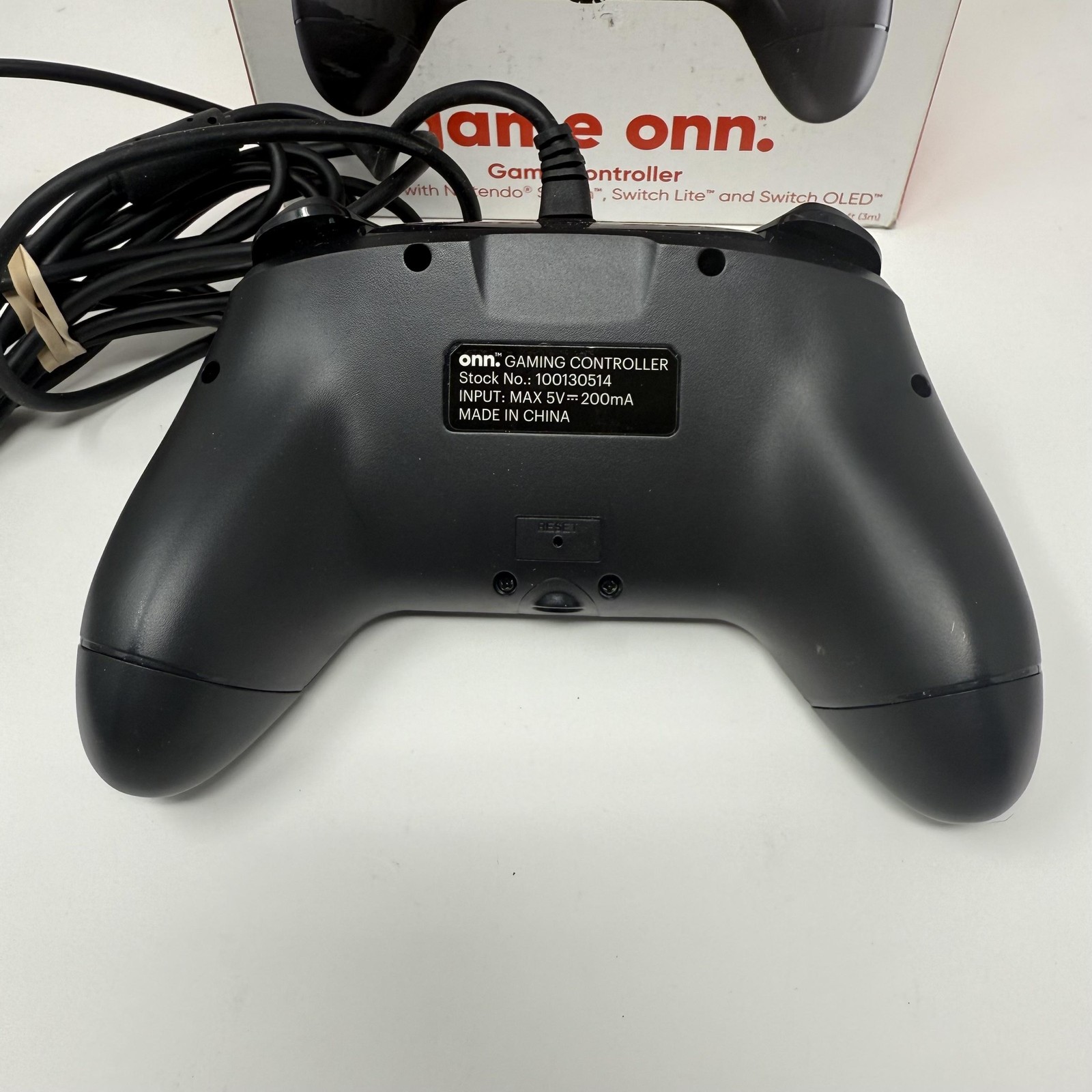Onn Game Controller Nintendo Switch Switch Lite OLED Wired 10ft Black Gamepad