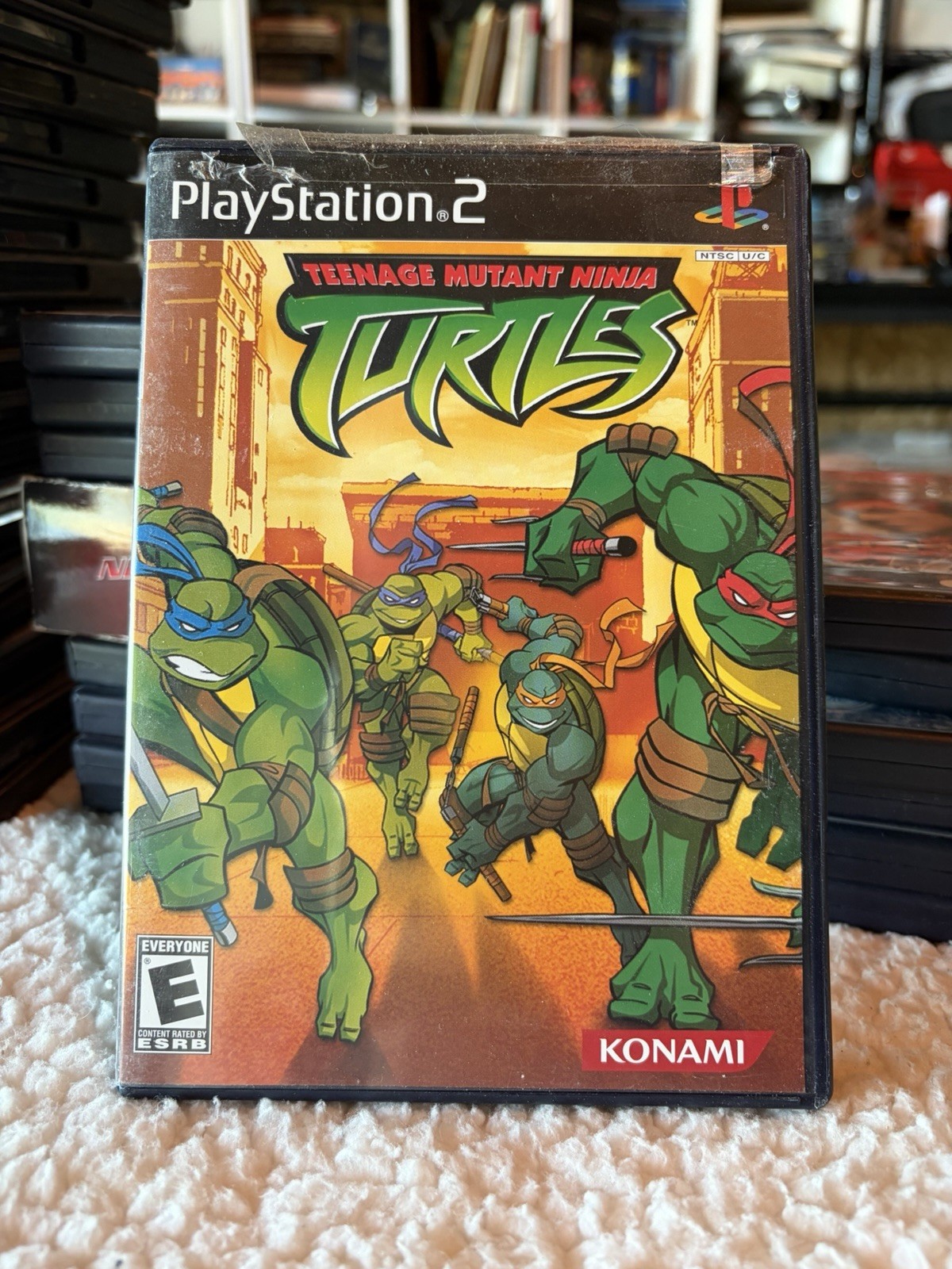 Teenage Mutant Ninja Turtles Konami PlayStation 2 Manual Included NTSC-U/C