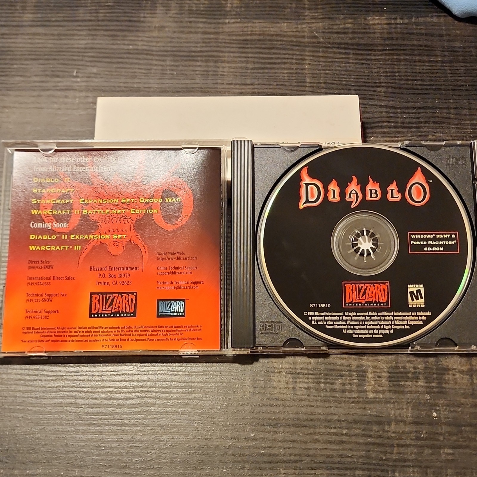 Blizzard Entertainment Diablo PC/Mac CD-ROM M Mature Action RPG