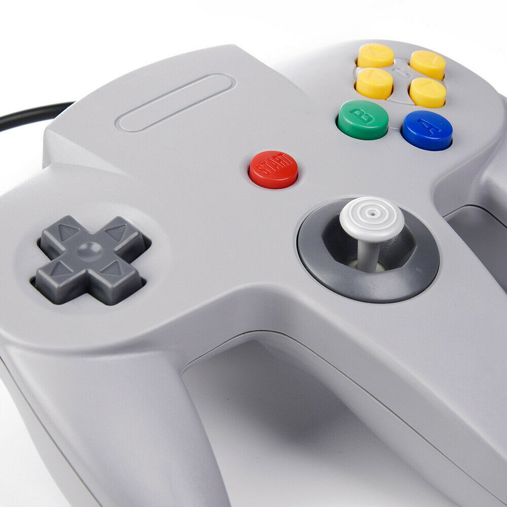 USB N64 Controller Wired PC Games Joystick For Raspberry Pi Mac PC Windows 2pack