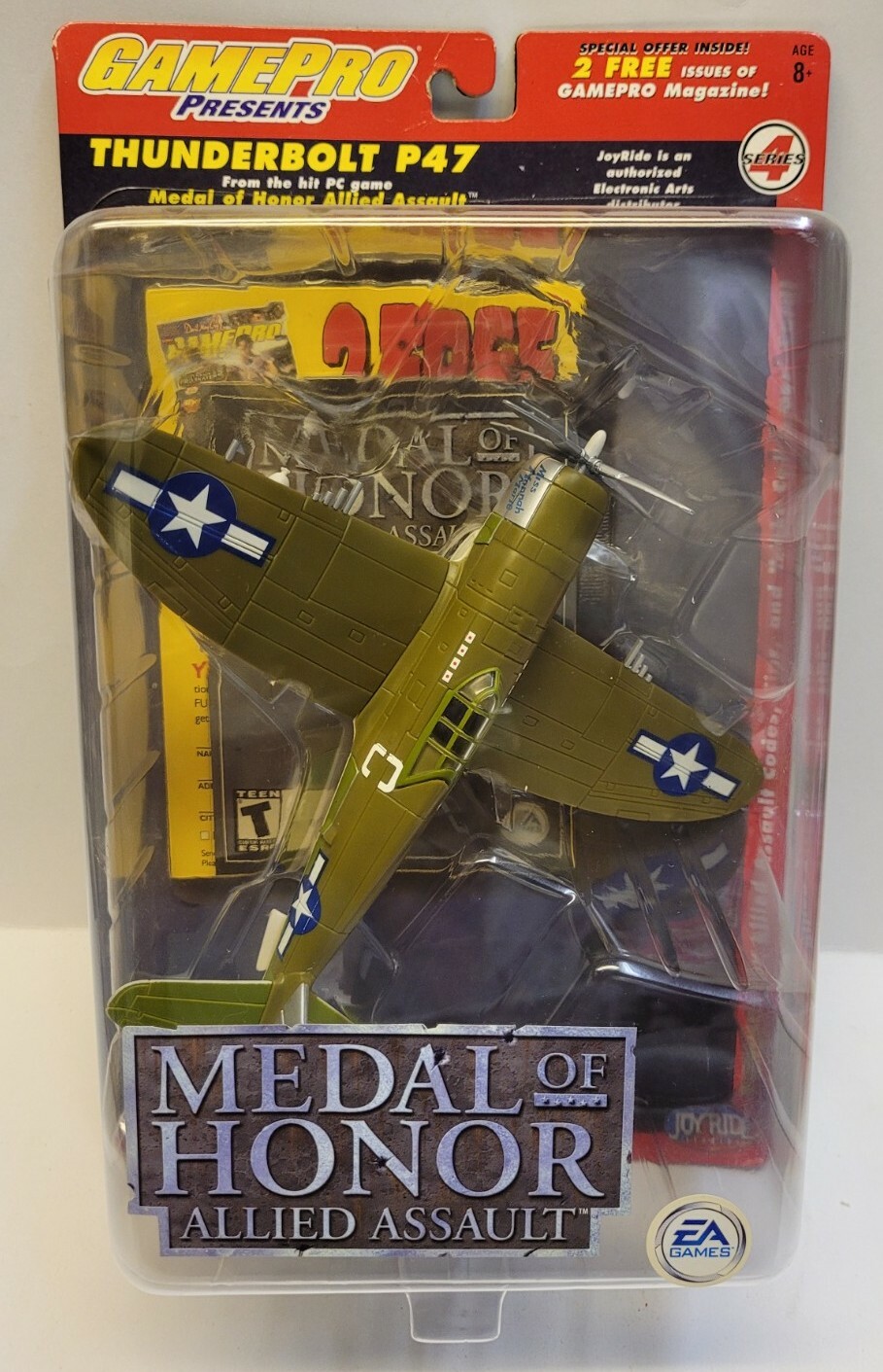 RARE- GAMEPRO JOYRIDE MEDAL OF HONOR ALLIED ASSAULT THUNDERBOLT P47 SERIES 4