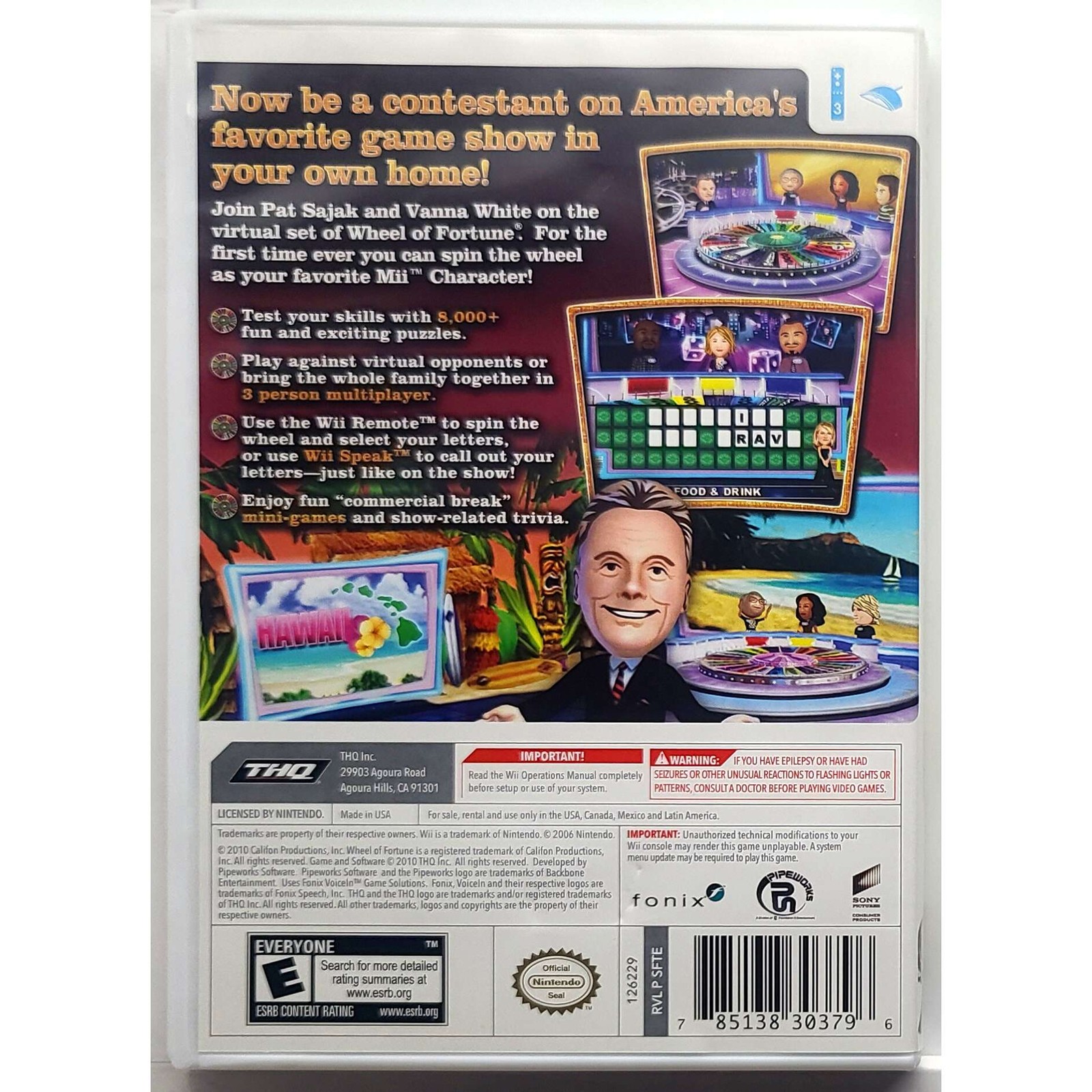 Wheel Of Fortune – Nintendo Wii Pristine Tested 1Y Guarantee