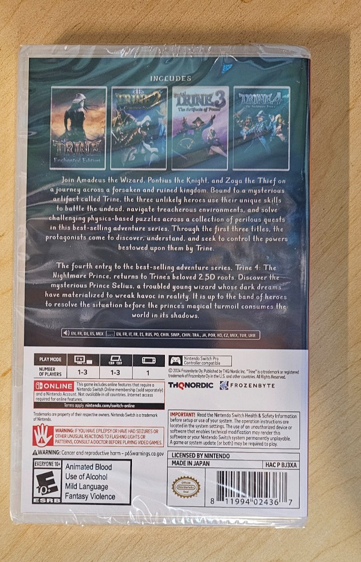 Trine Ultimate Collection Physical Edition (Nintendo Switch) Brand New – Sealed!