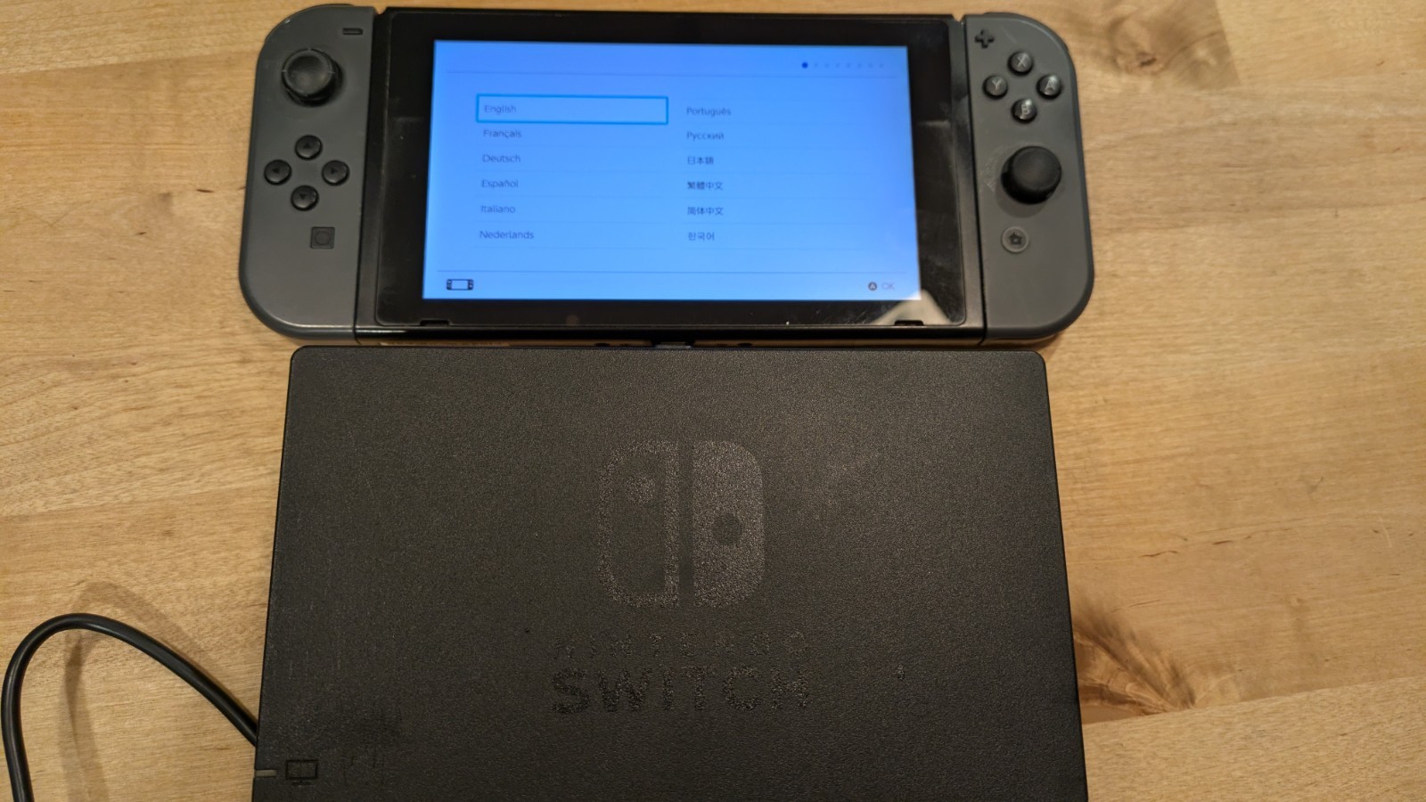 Nintendo Switch with Gray Joy‑Cons + Case + Travel holders + 2 LEGO Games!!