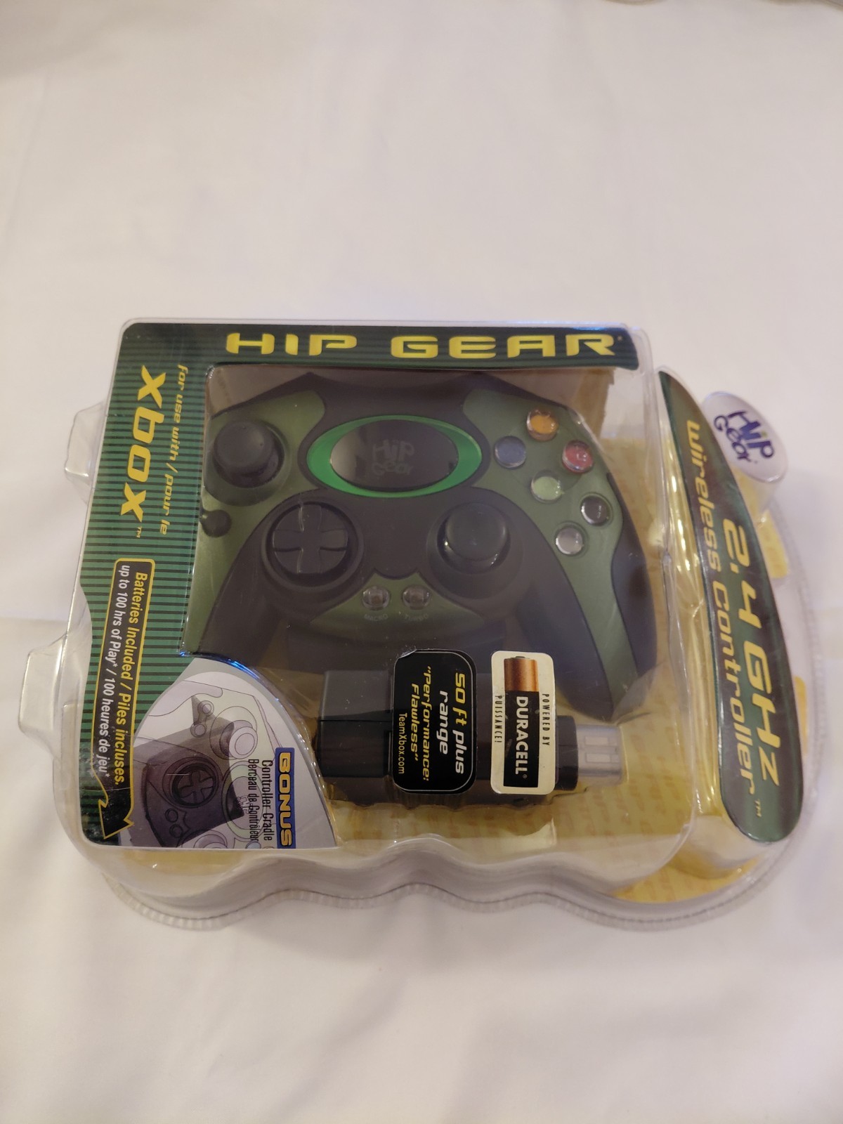 Hip Gear Original Xbox Controllers w/Turbo & Vibration 2.4GHz Wireless